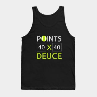 Points Deuce Tennis Gift Tank Top